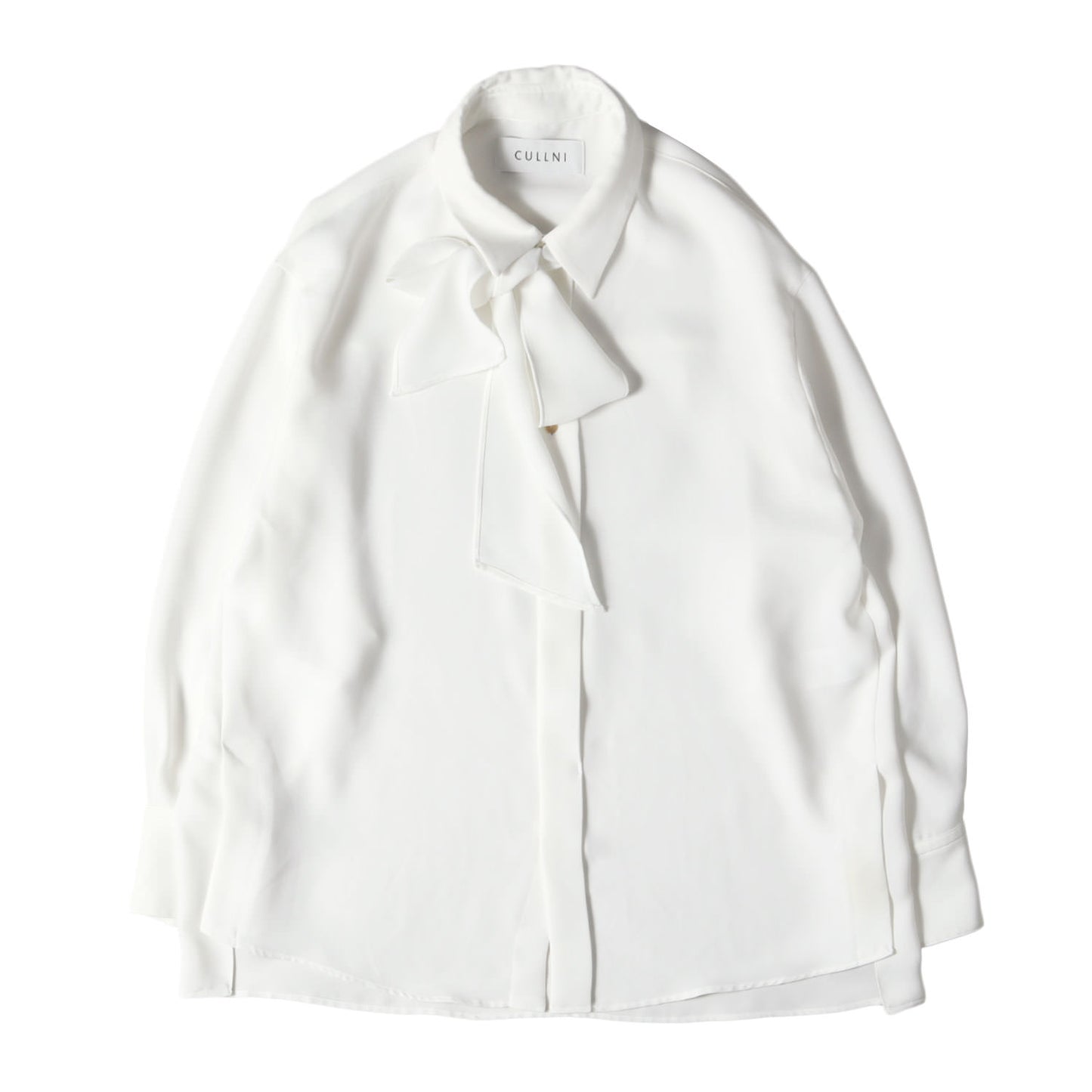22AW ボウタイ スカーフ付き ポリ シャツ (Bow Tie Shirts 22-AW-024)