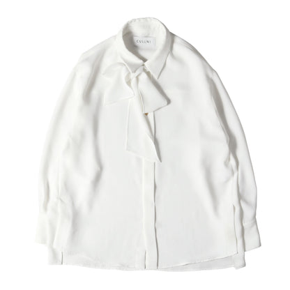 22AW ボウタイ スカーフ付き ポリ シャツ (Bow Tie Shirts 22-AW-024)