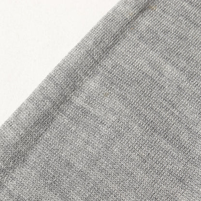 シルク混 メリノウール Vネック ハイゲージ ニット セーター / MADE IN ITALY