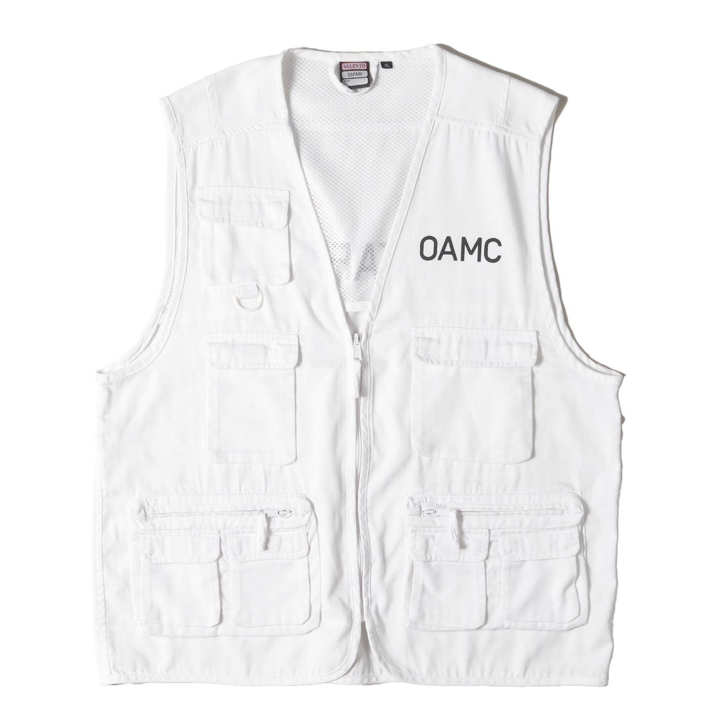 非売品 × VALENTO SAFARI STAFF ジップアップ ロゴ マルチポケット ベスト (Multi-Pocket Vest)