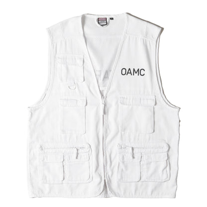 非売品 × VALENTO SAFARI STAFF ジップアップ ロゴ マルチポケット ベスト (Multi-Pocket Vest)