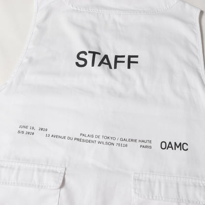 非売品 × VALENTO SAFARI STAFF ジップアップ ロゴ マルチポケット ベスト (Multi-Pocket Vest)
