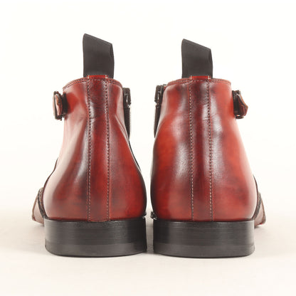 22AW Queen Classico 別注 インサイドジップ ベルトテッド パティーヌ ブーツ (21463)