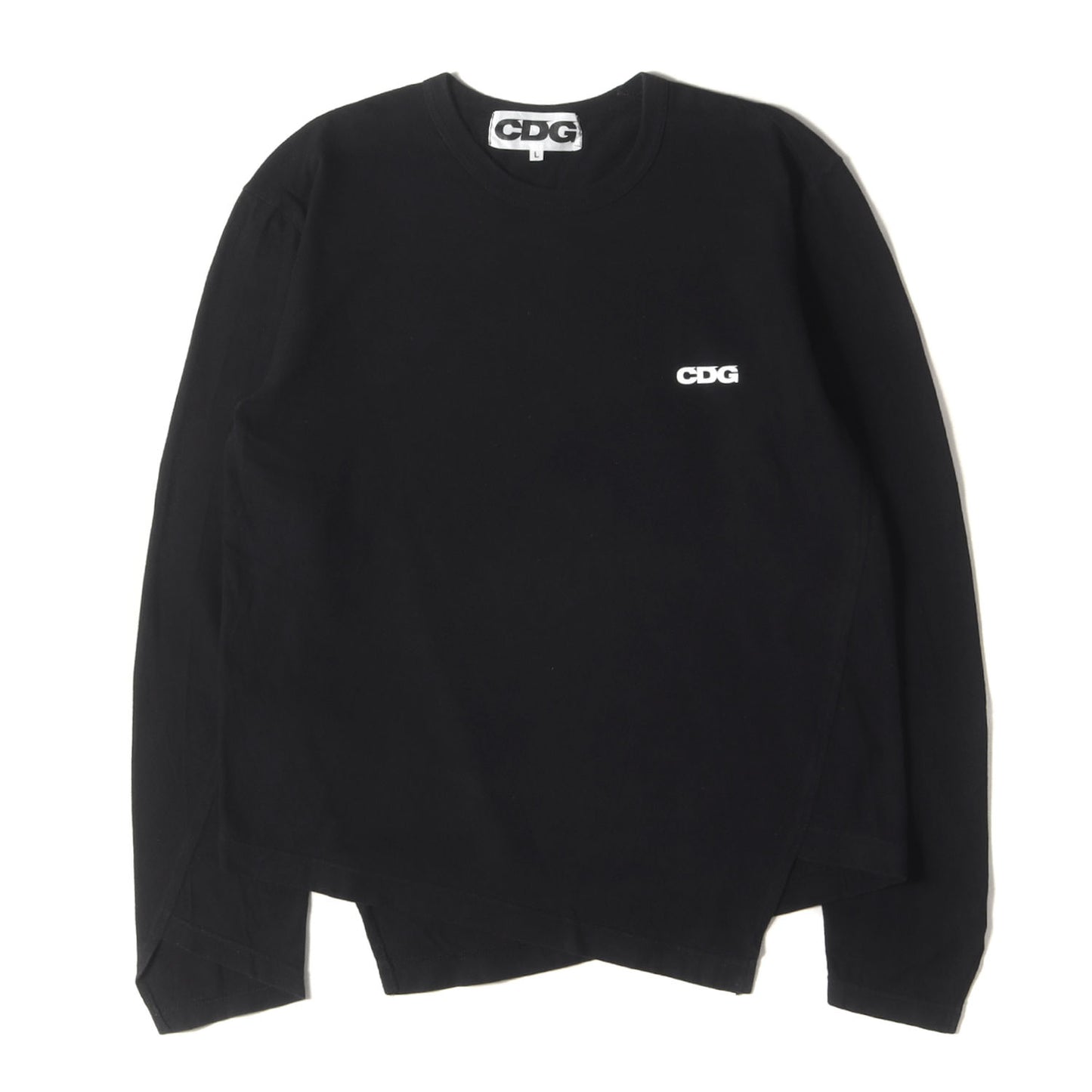 CDG ロゴ 捻じれ バインダーネック カットソー (SZ-T015) / AD2018