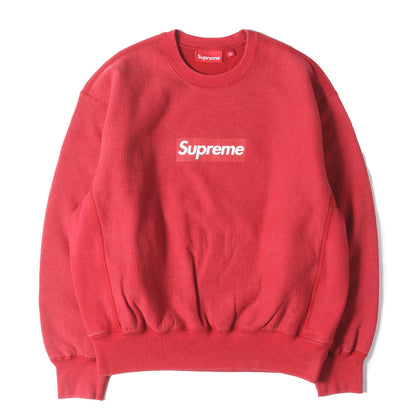 25SS ウォッシュ加工 ボックスロゴ スウェット トレーナー (washed Box Logo Crewneck)