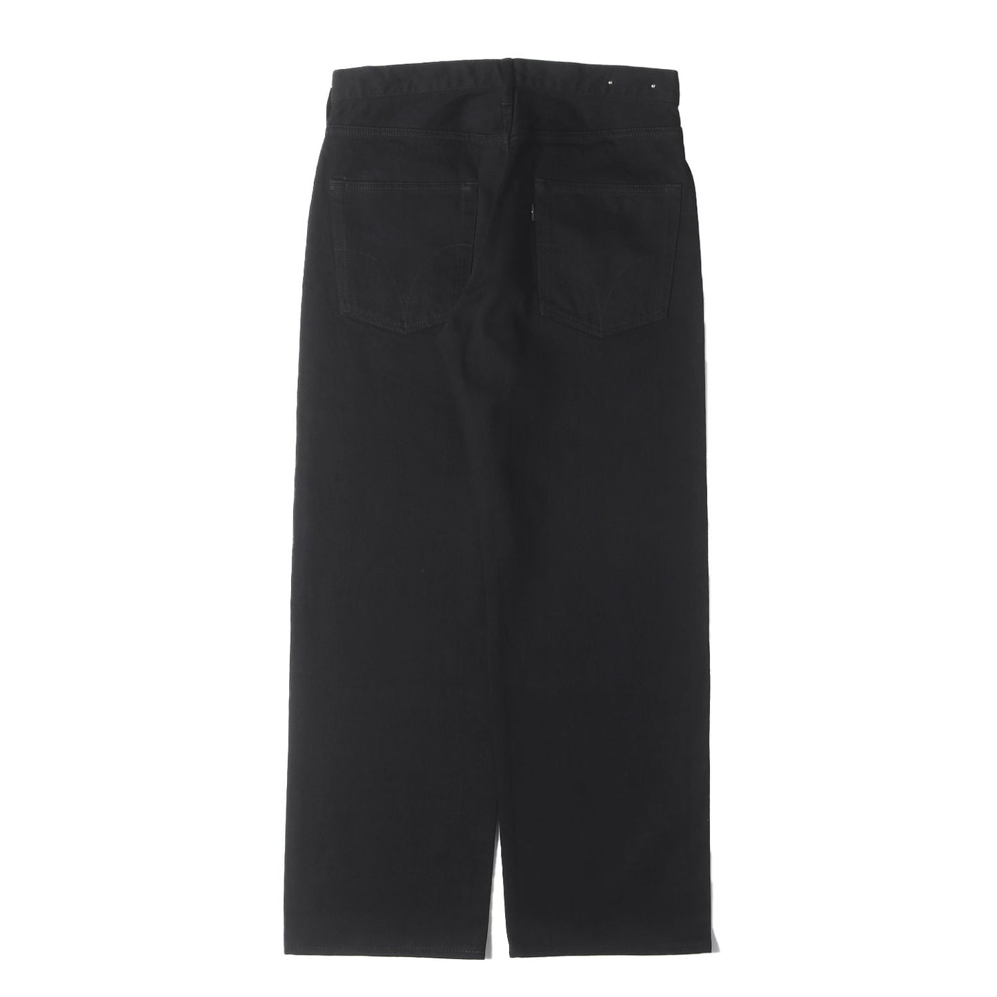 24AW × MINEDENIM スタッズ ワイド ルーズストレート ブラックデニム パンツ (MND-HYS006)