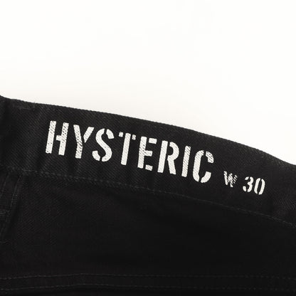24AW × MINEDENIM スタッズ ワイド ルーズストレート ブラックデニム パンツ (MND-HYS006)