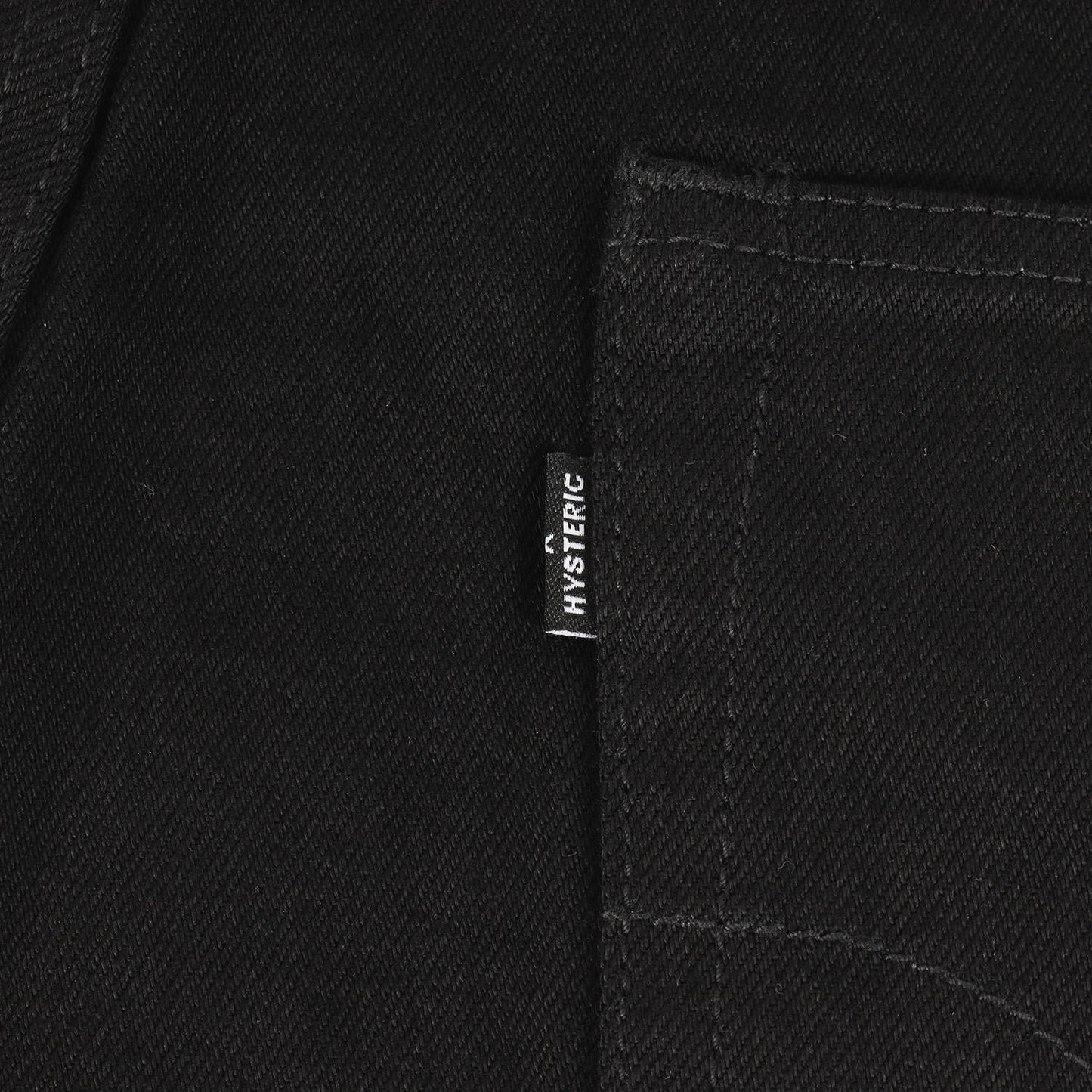 24AW × MINEDENIM スタッズ ワイド ルーズストレート ブラックデニム パンツ (MND-HYS006)