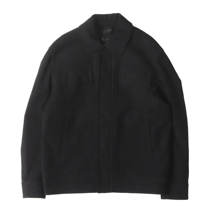 24AW フライフロント ジップアップ ストレッチ モールスキン ブルゾン (NURLAN)
