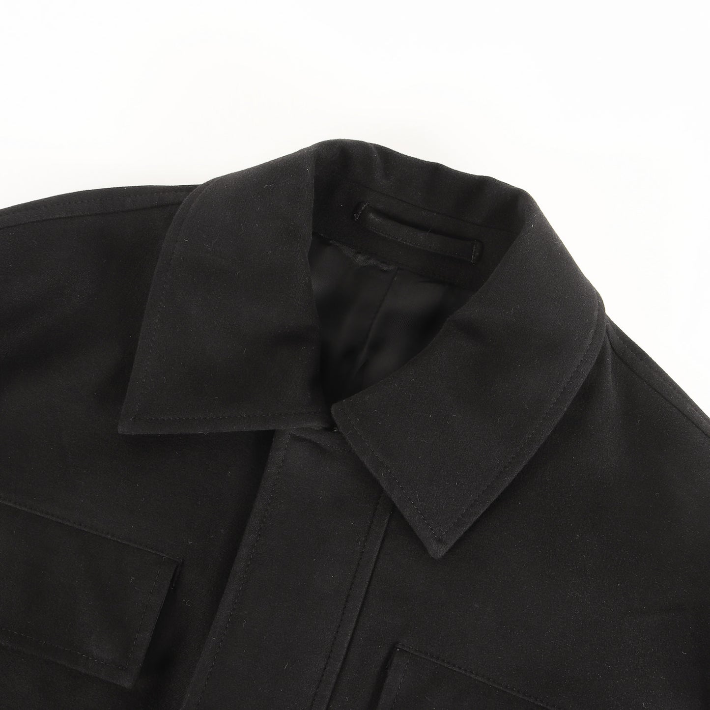 24AW フライフロント ジップアップ ストレッチ モールスキン ブルゾン (NURLAN)