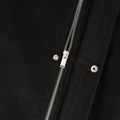 24AW フライフロント ジップアップ ストレッチ モールスキン ブルゾン (NURLAN)