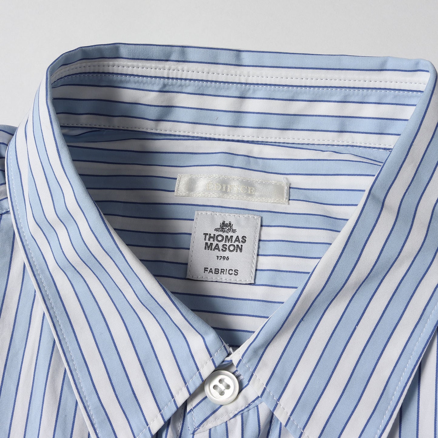 23SS × THOMAS MASON ストライプ ブロード シャツ (23-050-300-8110-1-0)