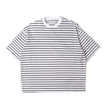 21SS ボーダー Tシャツ (BORDER TEE 50/2 compact 32G knit border)