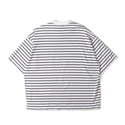 21SS ボーダー Tシャツ (BORDER TEE 50/2 compact 32G knit border)
