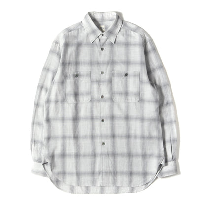 23SS オンブレチェック レーヨン シャツ (Brushed Plaid Work Shirt 3720700075)