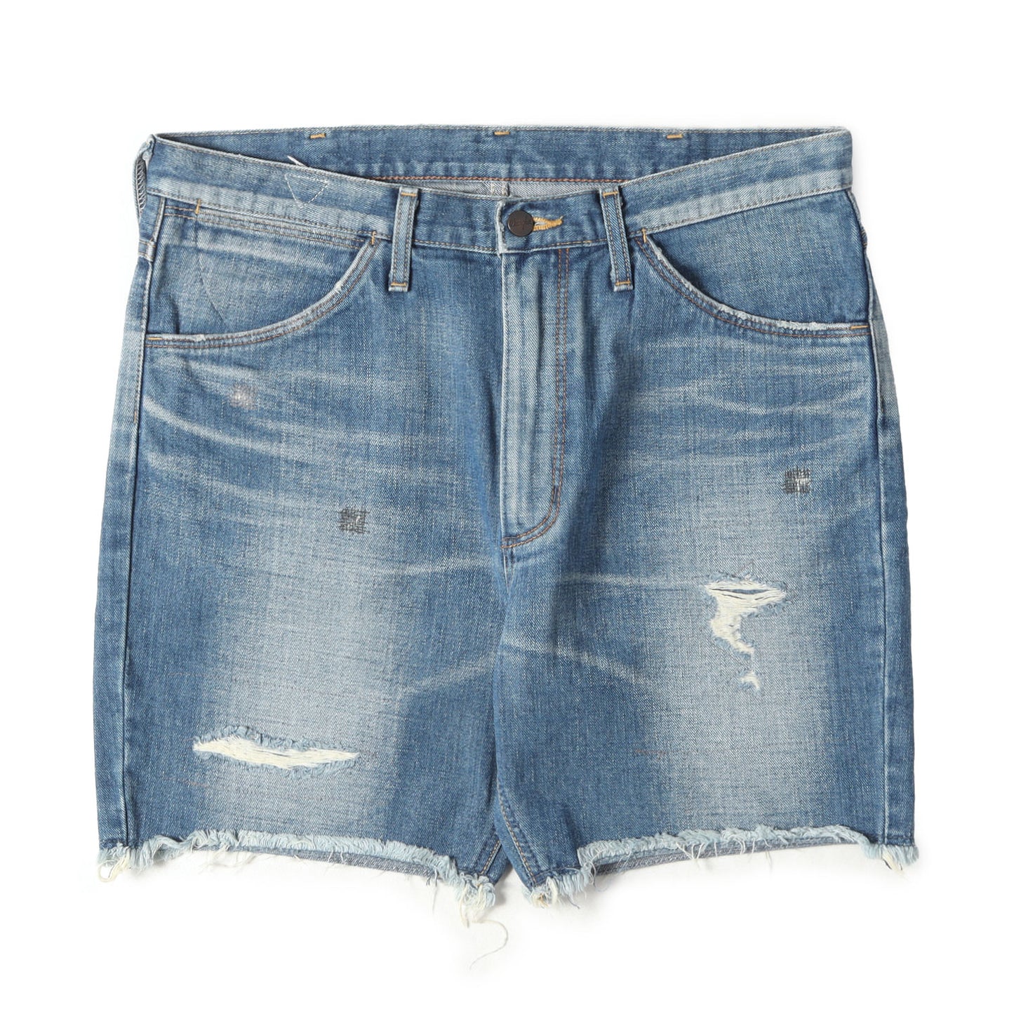 × Wrangler ヴィンテージ リペア加工 ショート デニムパンツ / MADE IN JAPAN