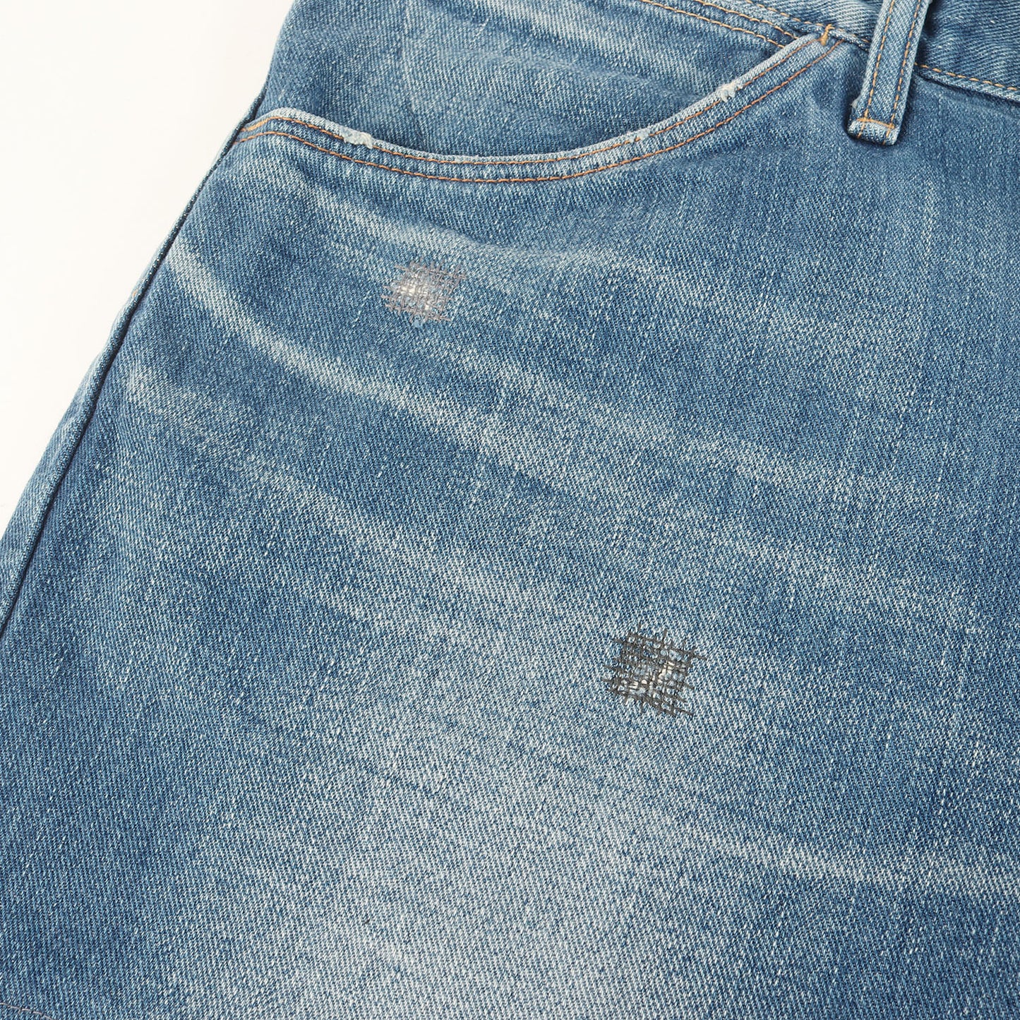 × Wrangler ヴィンテージ リペア加工 ショート デニムパンツ / MADE IN JAPAN