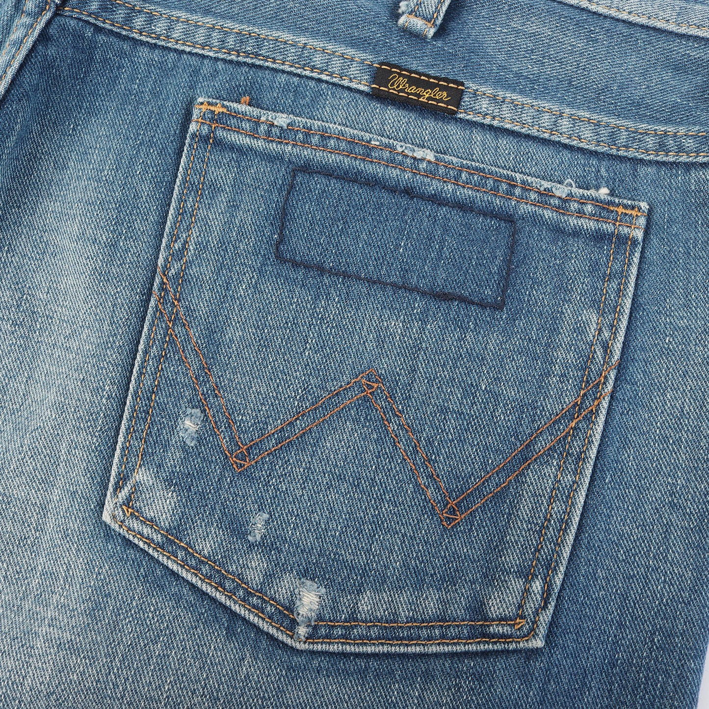× Wrangler ヴィンテージ リペア加工 ショート デニムパンツ / MADE IN JAPAN