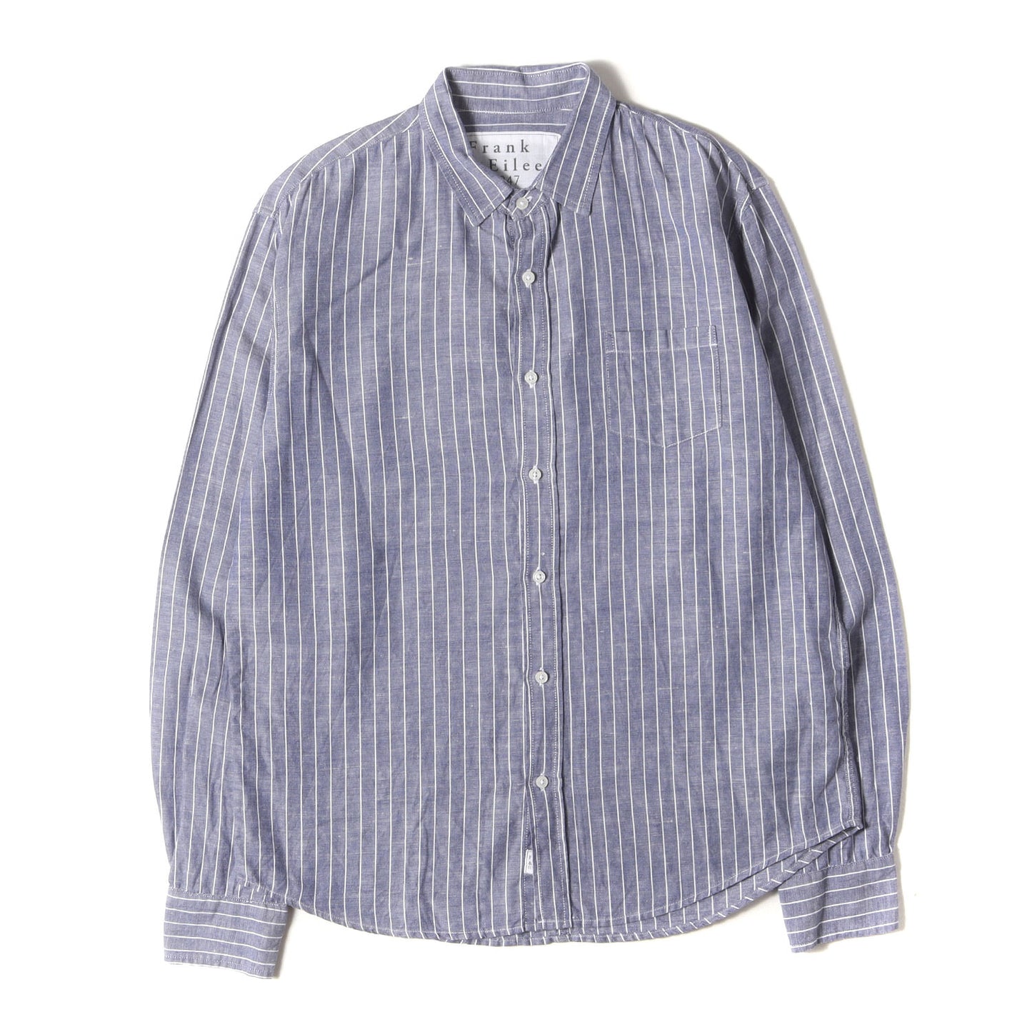 ストライプ リネンコットン ドレス シャツ / MADE IN USA