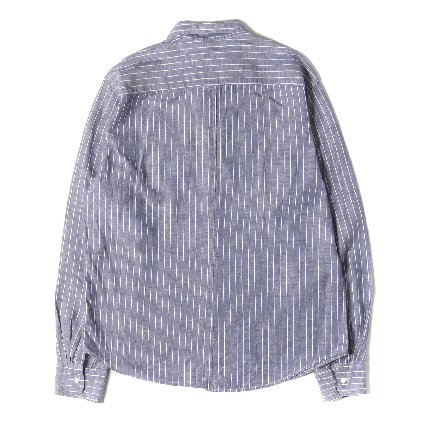 ストライプ リネンコットン ドレス シャツ / MADE IN USA