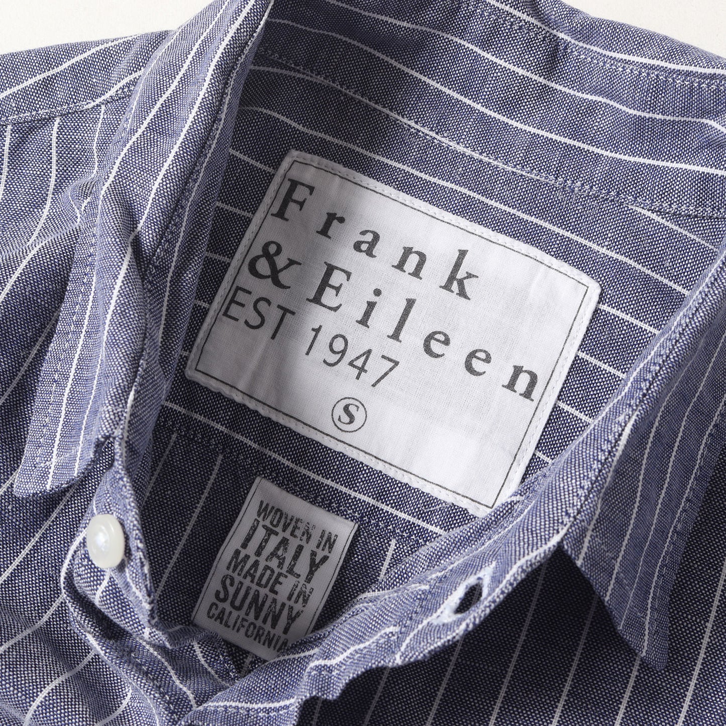 ストライプ リネンコットン ドレス シャツ / MADE IN USA