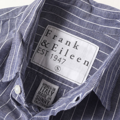 ストライプ リネンコットン ドレス シャツ / MADE IN USA