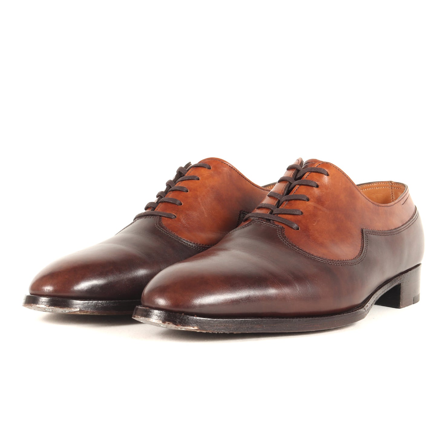 イヤーモデル 2005 ツートン レザー オックスフォード ドレス シューズ (JOHN LOBB 2005) / MADE IN ENGLAND