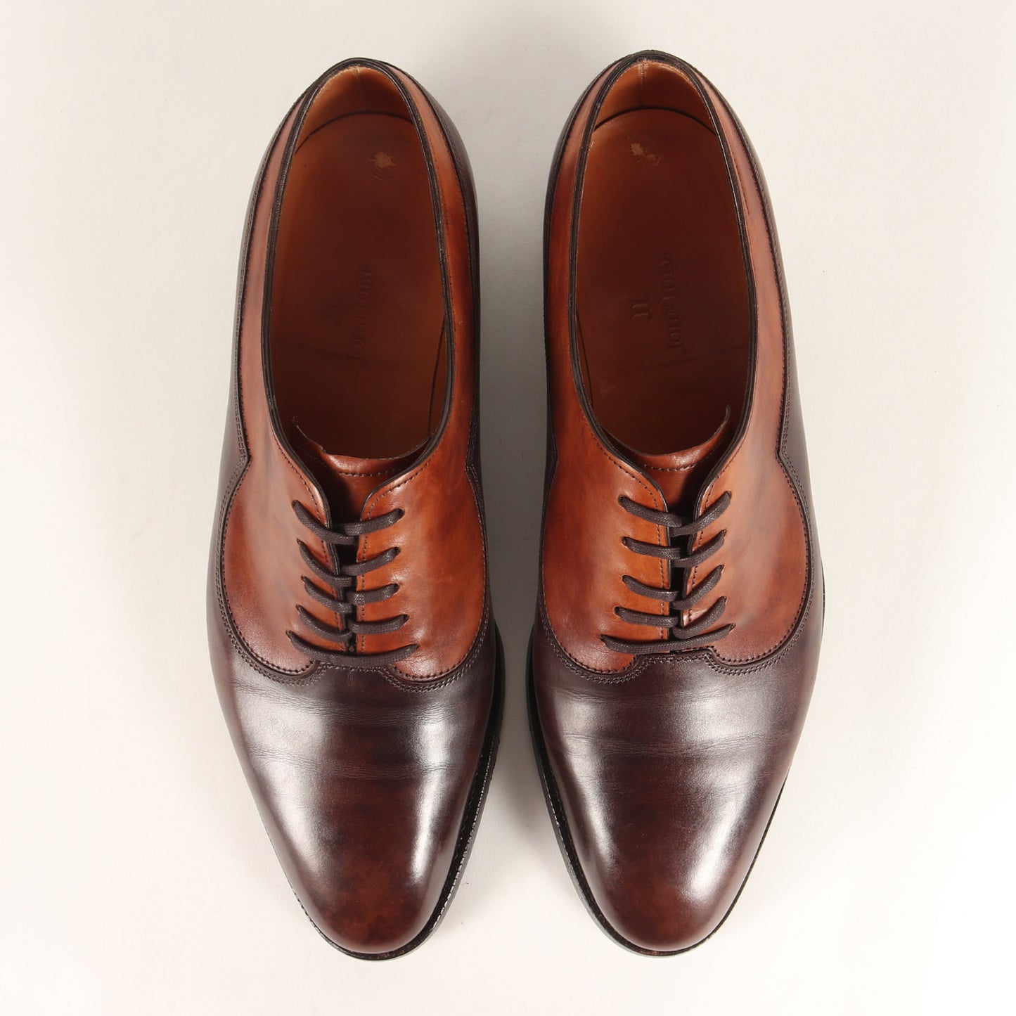 イヤーモデル 2005 ツートン レザー オックスフォード ドレス シューズ (JOHN LOBB 2005) / MADE IN ENGLAND
