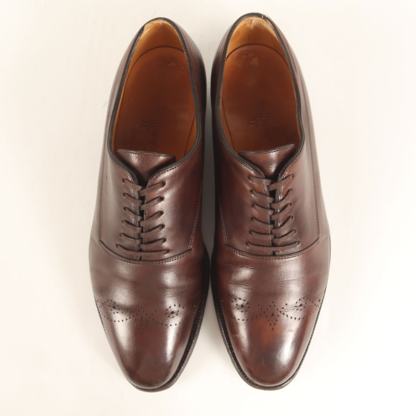 イヤーモデル 2003 メダリオン レザー オックスフォード ドレス シューズ (JOHN LOBB 2003) / MADE IN ENGLAND