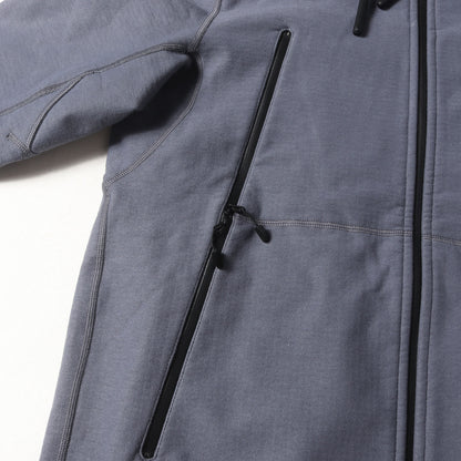 裏フリース ストレッチ ダブルジップ パーカー (100 Year Hoodie)