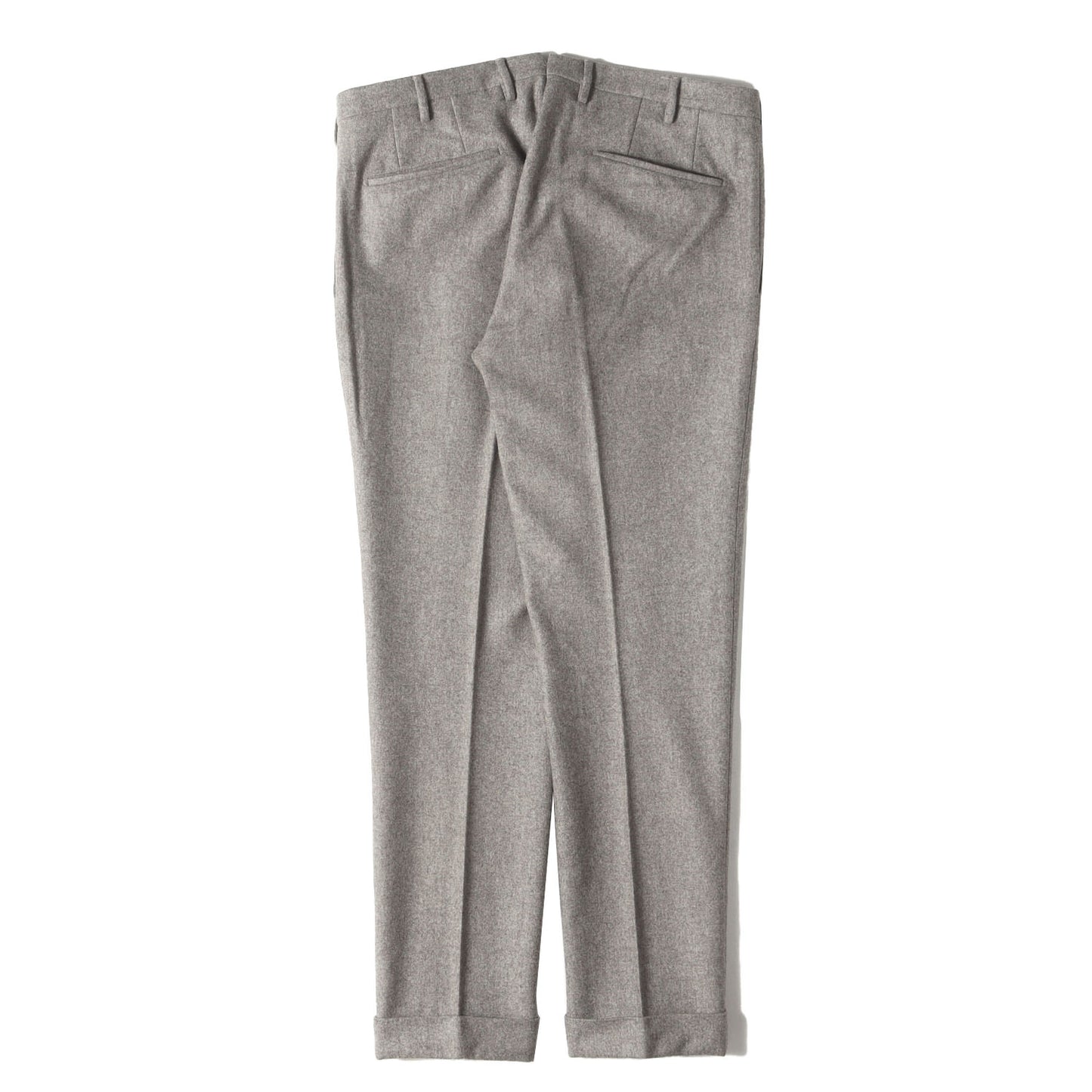 SUPER100s ウール ライトフランネル スラックス パンツ (1AT082 1721E) / SKIN FIT