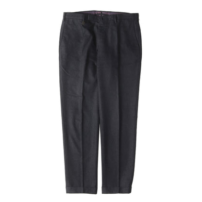 SUPER 100s ウール ライトフランネル スラックス パンツ (1AT030 1721T) / SLIM FIT