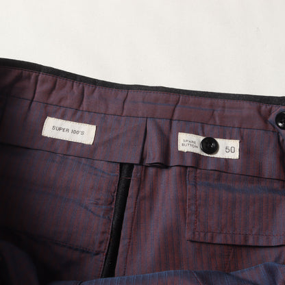 SUPER 100s ウール ライトフランネル スラックス パンツ (1AT030 1721T) / SLIM FIT
