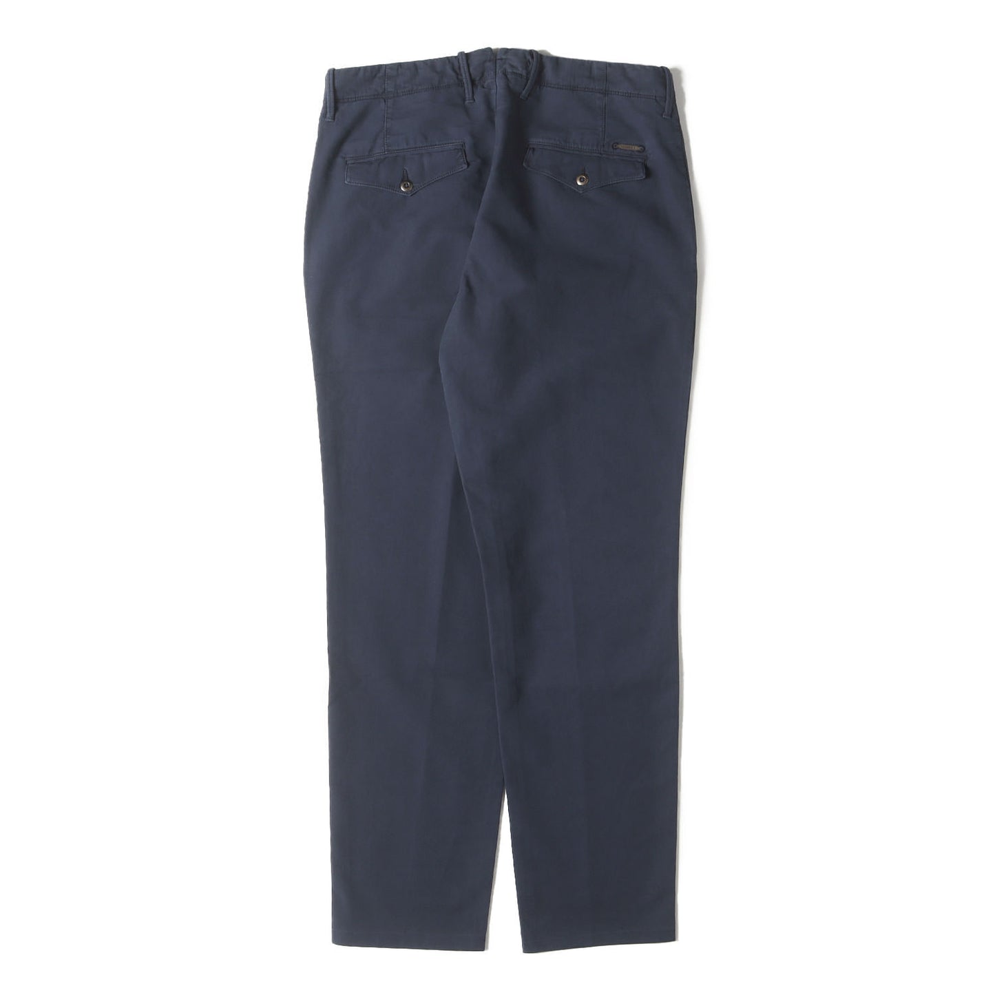 近年モデル ワンタック ガーメントダイ ストレッチ サマーサテン テーパード スラックス パンツ (10X174 90871) / TAPERED FIT
