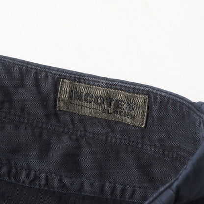 近年モデル ワンタック ガーメントダイ ストレッチ サマーサテン テーパード スラックス パンツ (10X174 90871) / TAPERED FIT