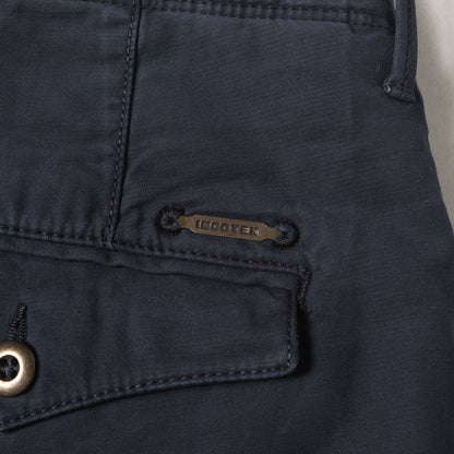 近年モデル ワンタック ガーメントダイ ストレッチ サマーサテン テーパード スラックス パンツ (10X174 90871) / TAPERED FIT