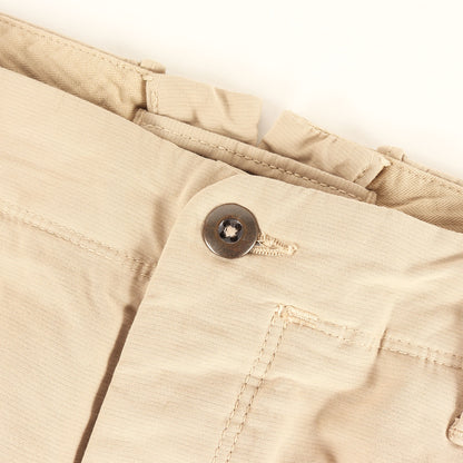 近年モデル ワンタック ガーメントダイ ストレッチ サマーサテン テーパード スラックス パンツ (10X174 90871) / TAPERED FIT