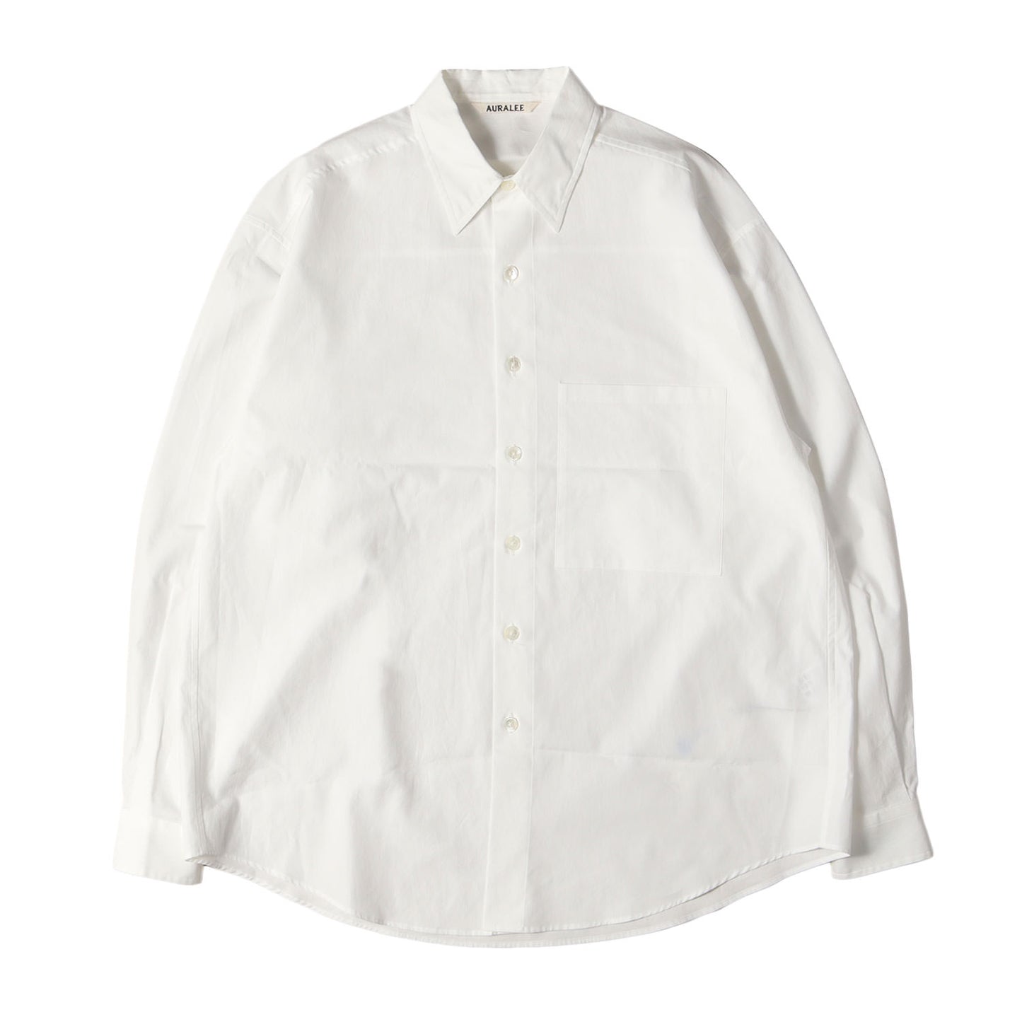 フィンクスコットン ツイル ビッグ シャツ (WASHED FINX TWILL BIG SHIRTS A22AS02TN)