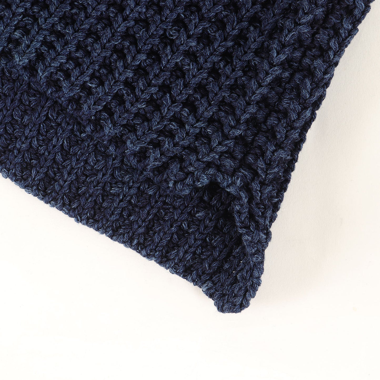 畦編み ローゲージ コットン ニット セーター (700080-898) / INDIGO DYE