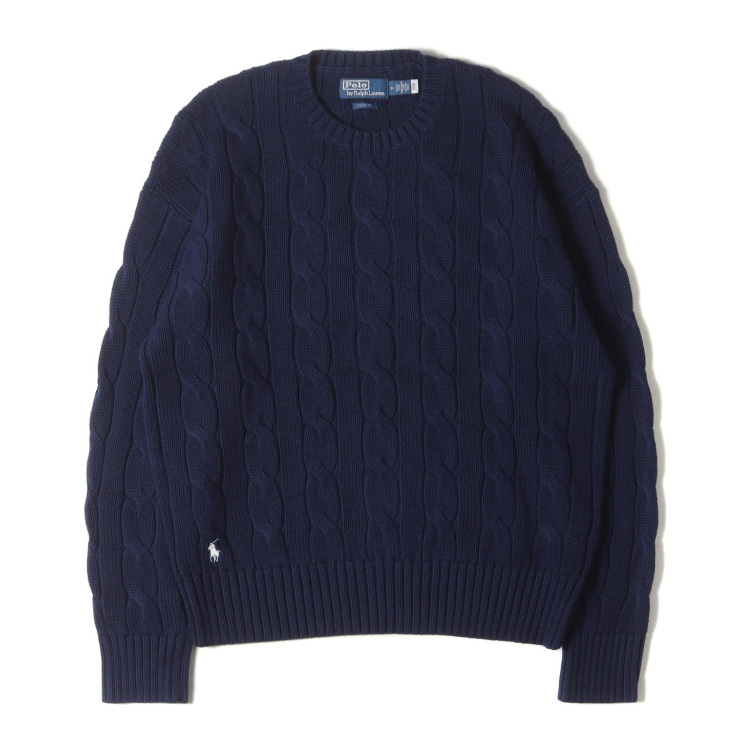 現行モデル ビッグ フィット ケーブルニット コットン セーター / THE BIG FIT