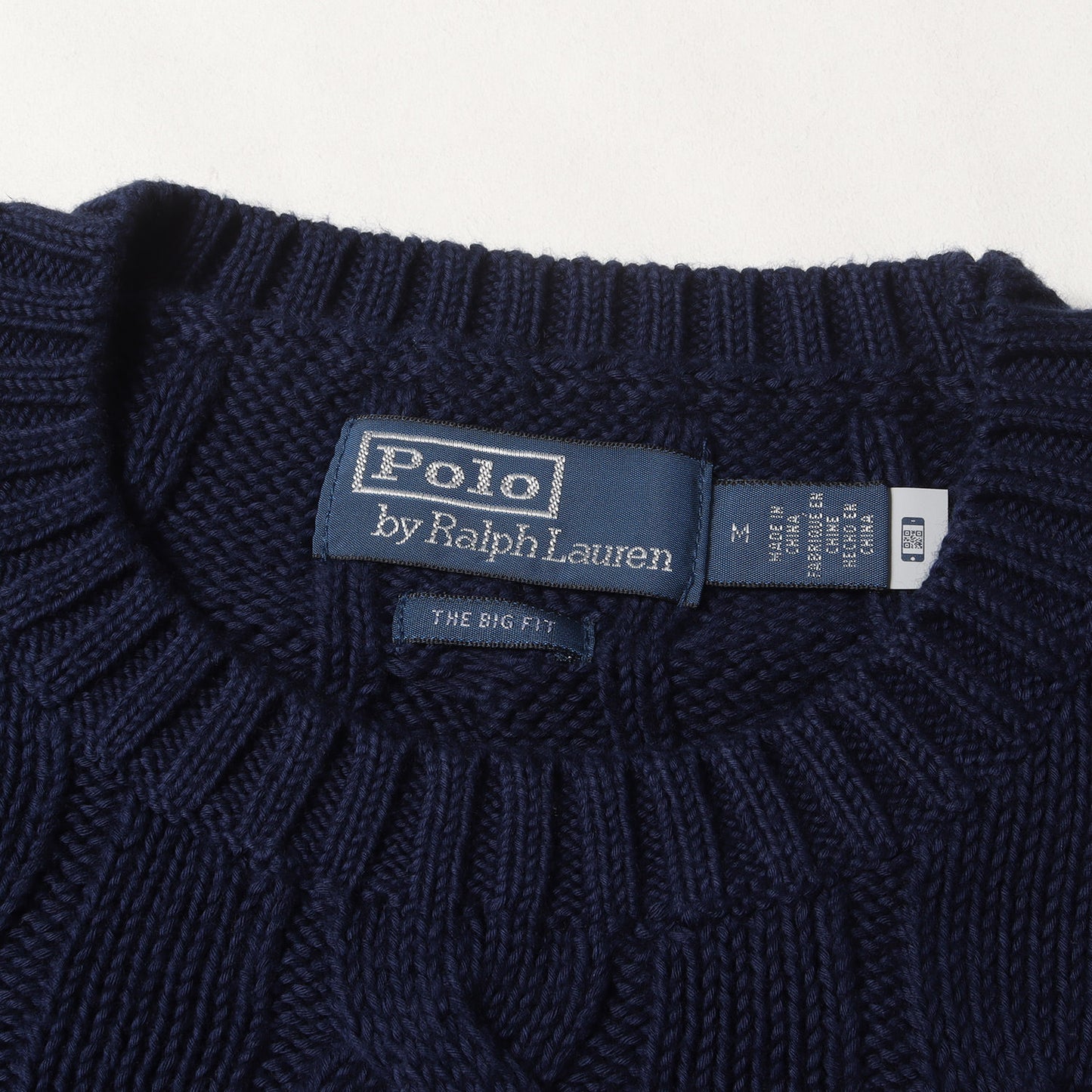 現行モデル ビッグ フィット ケーブルニット コットン セーター / THE BIG FIT