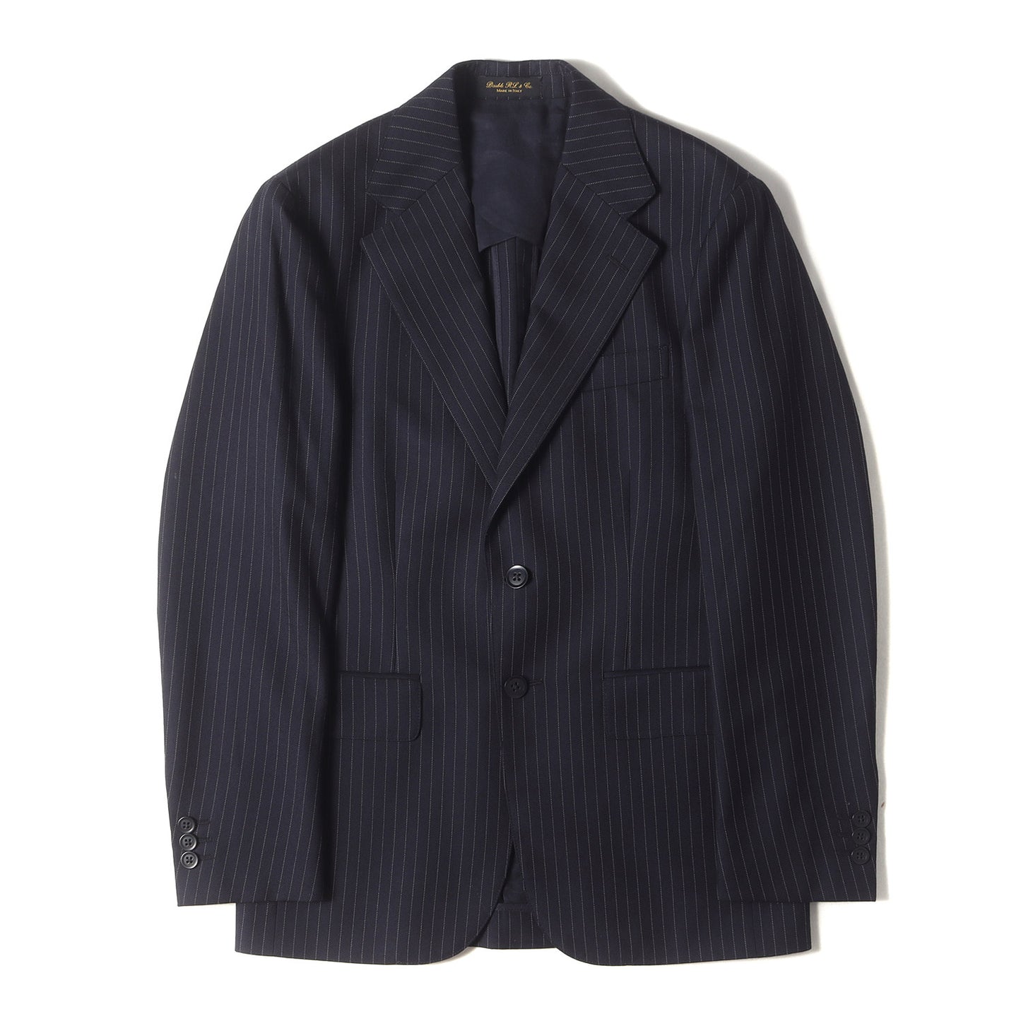 ピンストライプ ウールツイル 3ピース セットアップ スーツ / MADE IN ITALY