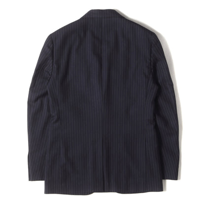 ピンストライプ ウールツイル 3ピース セットアップ スーツ / MADE IN ITALY