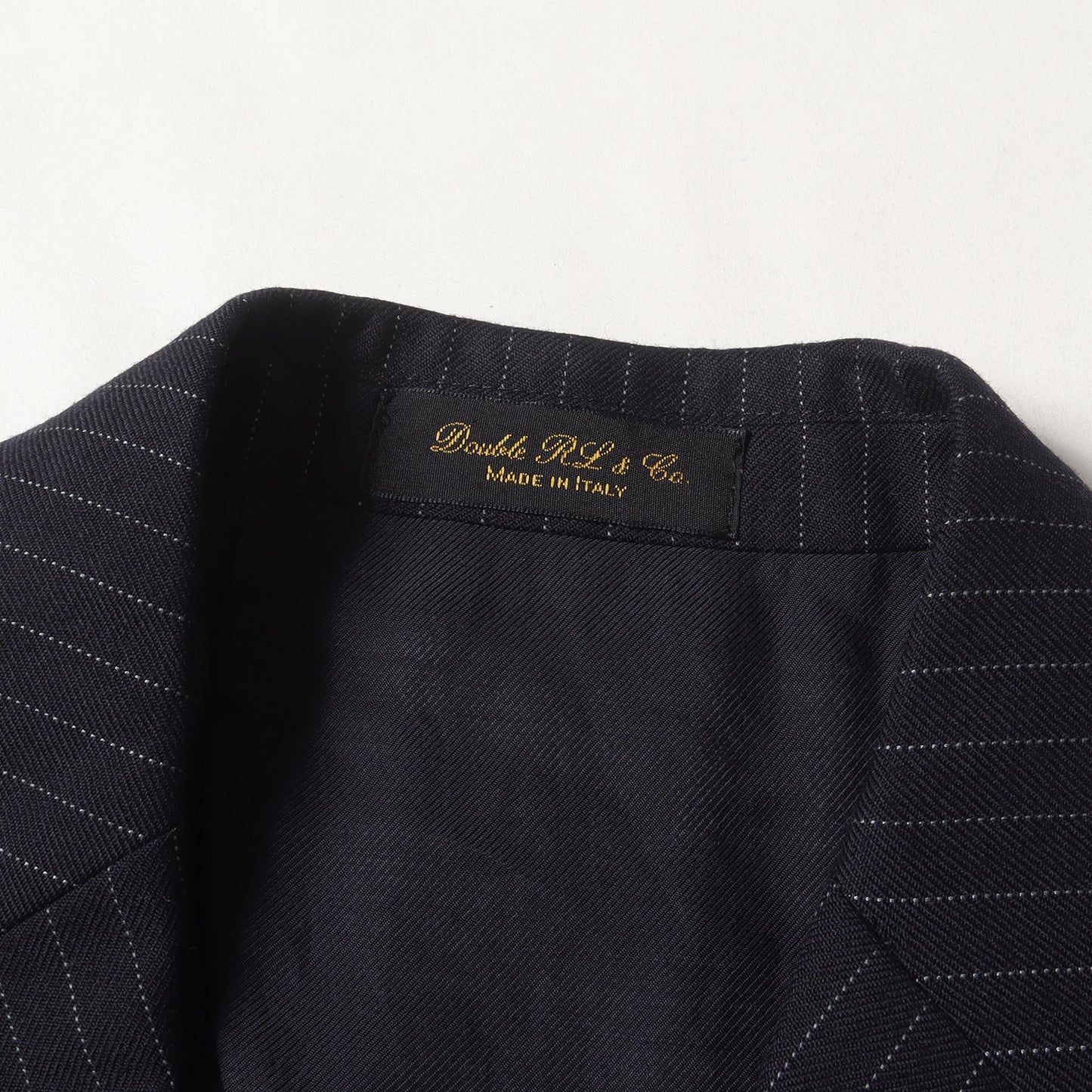 ピンストライプ ウールツイル 3ピース セットアップ スーツ / MADE IN ITALY