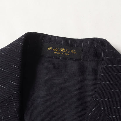 ピンストライプ ウールツイル 3ピース セットアップ スーツ / MADE IN ITALY