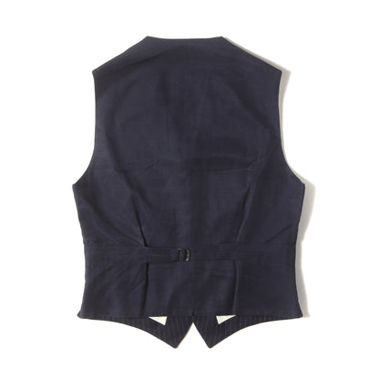 ピンストライプ ウールツイル 3ピース セットアップ スーツ / MADE IN ITALY