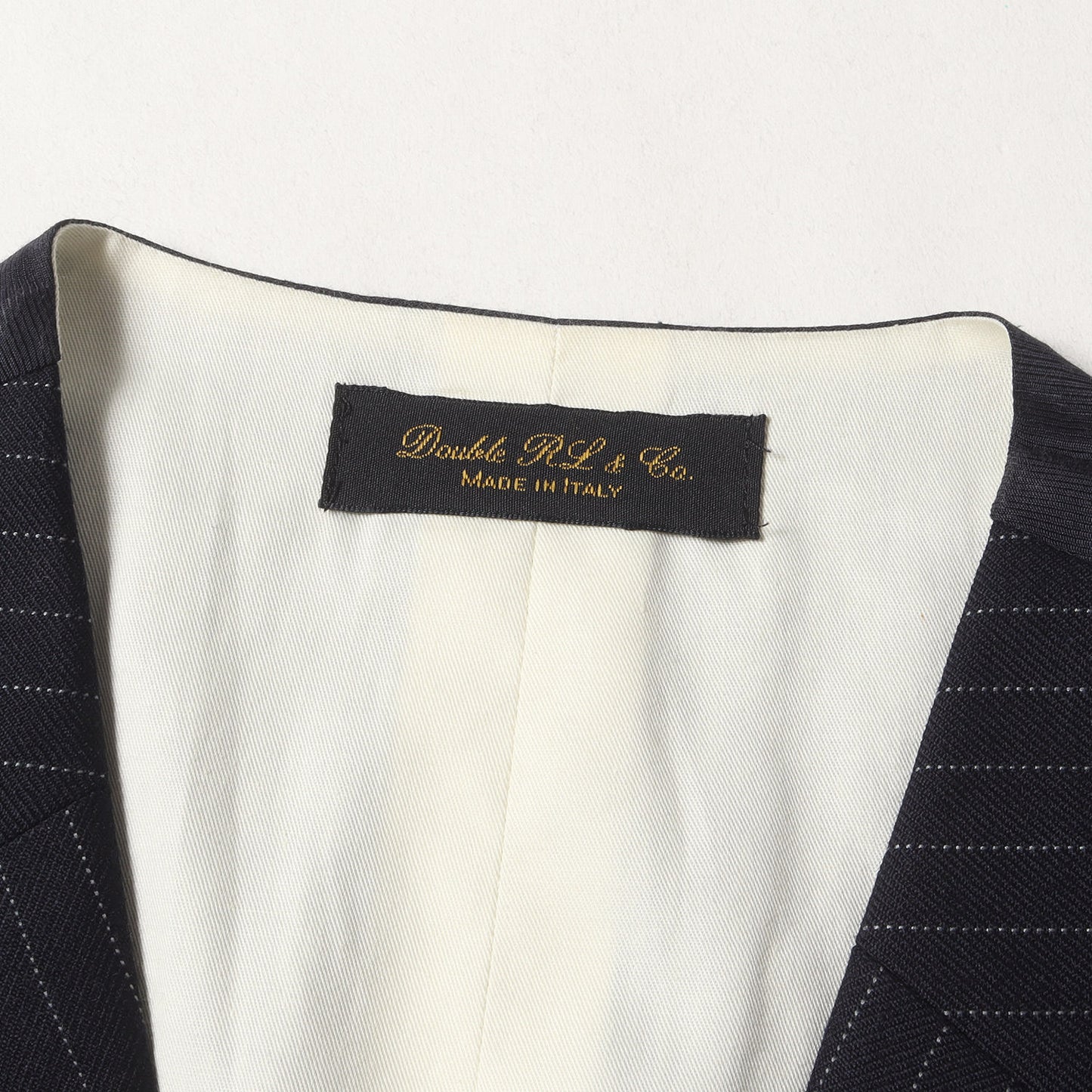 ピンストライプ ウールツイル 3ピース セットアップ スーツ / MADE IN ITALY