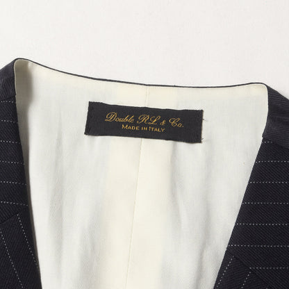 ピンストライプ ウールツイル 3ピース セットアップ スーツ / MADE IN ITALY