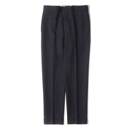 ピンストライプ ウールツイル 3ピース セットアップ スーツ / MADE IN ITALY