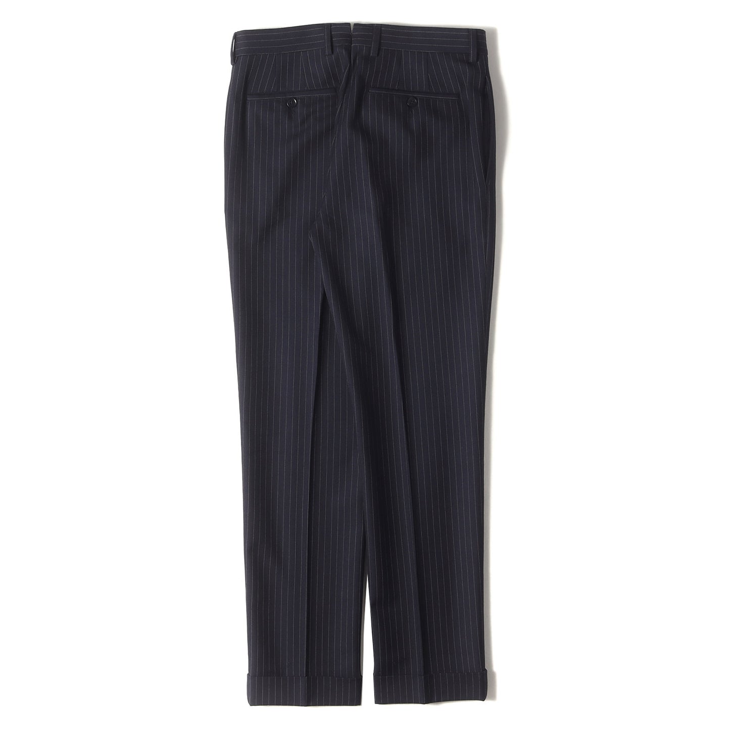 ピンストライプ ウールツイル 3ピース セットアップ スーツ / MADE IN ITALY